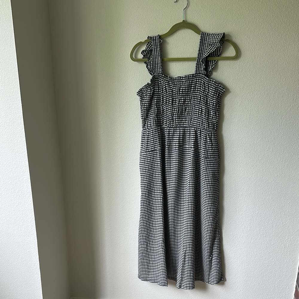 Black and White Gingham Dress